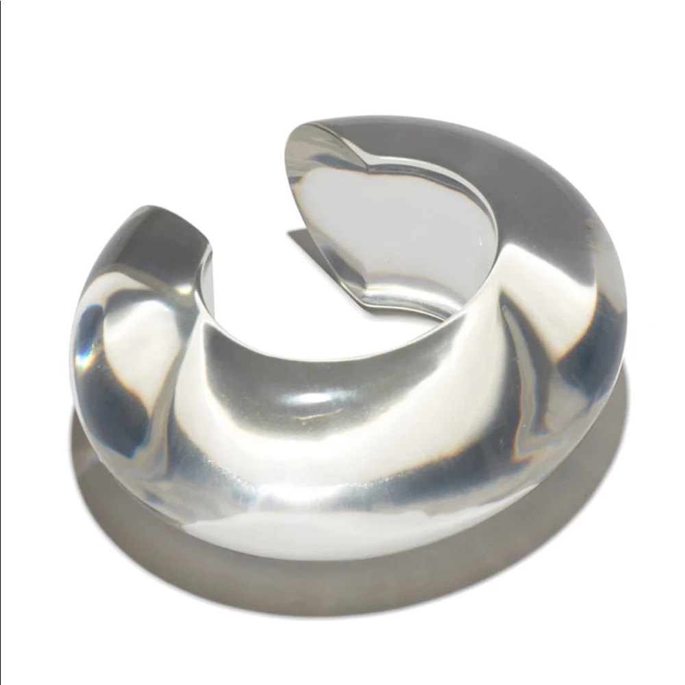 Lizzie Fortunato Resin Cuff Bracelet - Clear